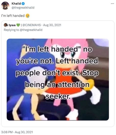 Im Left Handed 🥲 Left Handed People Dont Exist Know Your Meme