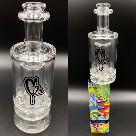 V2 Recessed C2 Glass Mini Dab Rig Huni Badger