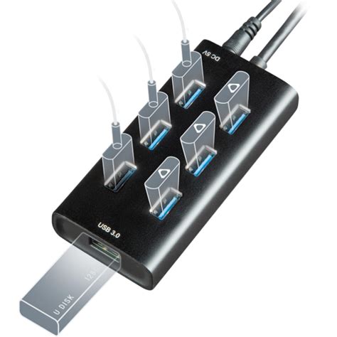 Snapklik.com : Rebuff Reality USB Hub 3.0 - 7-Port USB Hub