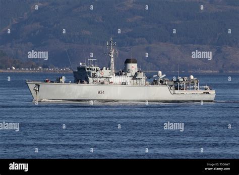 Hms Middleton M34 A Hunt Class Mine Countermeasures Vessel Operated By The Royal Navy