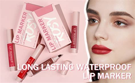 Amazon Lip Stain Marker Pen 1Pcs Nude Brown Lip Tint Stain Liquid Lipstick Lip Liner