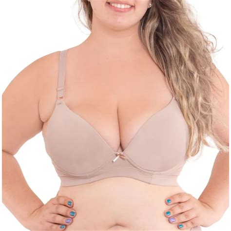 Sutiã Plus Size BASICO do AO Alça Reforçado Acabamento premium Bojo Lingerie Soutien