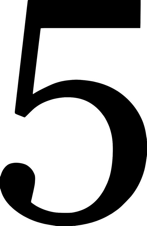 SVG > five school numbers mathematics - Free SVG Image & Icon. | SVG Silh