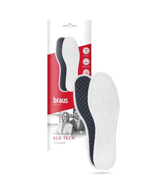 BRAUS Стельки зимние ALU TECH (шерсть+фольга+латекс) р.35-36 купить в ...