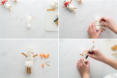 Snowman Marshmallow Hot Chocolate Toppers Baked Bree