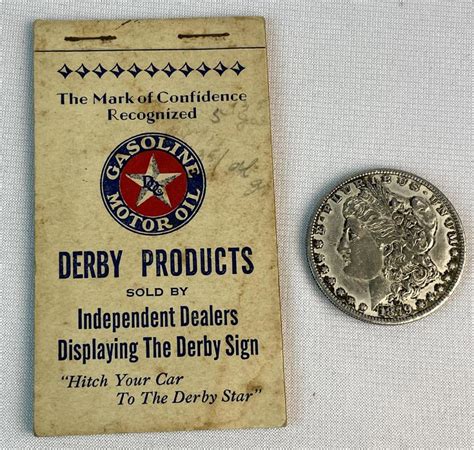 Lot Vintage 1934 Derby Flex Gas Ethyl Gasoline Motor Oil Flip Booklet