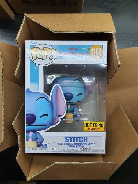 Funko Disney Lilo Stitch Pop Stitch With Boba Vinyl Figure Hot Topic Exclusive Preorder