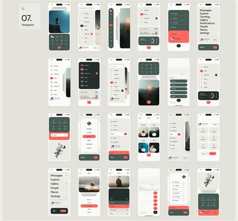 haho mobile ui kit multibrand design system behance mobile ui