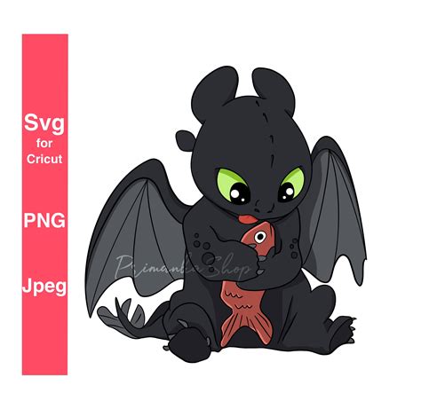 Toothless Svg Httyd Night Fury For Cricut How To Train Your Etsy