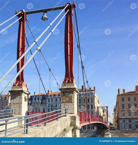 Famous Red Footbridge Stock Image Image Of City Footbridge 64668015