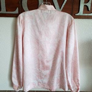 Vintage Pussy Bow Secretary Blouse By Rrrruss Russ Togs Pastel Abstract Floral Blouse