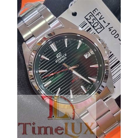 CASIO EDIFICE EFV 140D 3A | Shopee Philippines