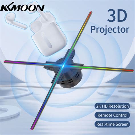 KKmoon F D Hologram Projector Advertising Display Fan Wall Mounted Player D Naked Eye K HD
