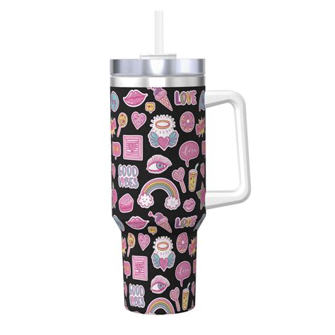 Haiem Elements Printed OZ Ice Bully With Handle Portable For Hot Cold Drinks Travel Gym