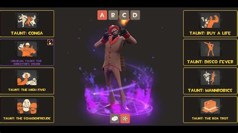 Tf2 Unusual Taunt Directors Vision Showcase Youtube