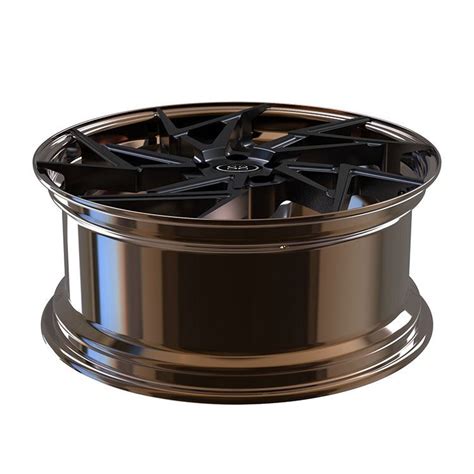 car alloy rims  piece forged black disc polished bronze