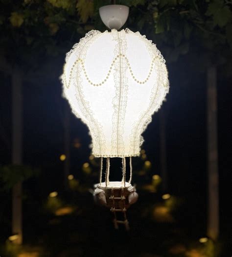 Night Light Hot Air Balloon Hot Air Balloon Baby Shower Hot Etsy