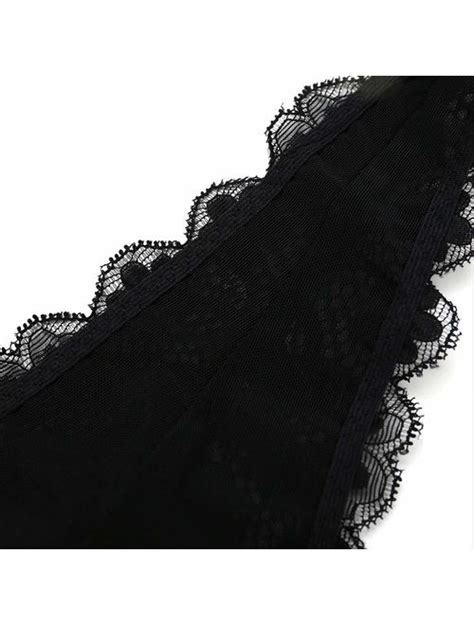 Buy JOJOANS Halter Lace Bralette Unpadded Wireless Sheer Bra Bustier Full Coverage Lingerie