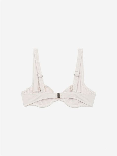 Crinkle Wired Bikini Top Off White Women Arket Eu