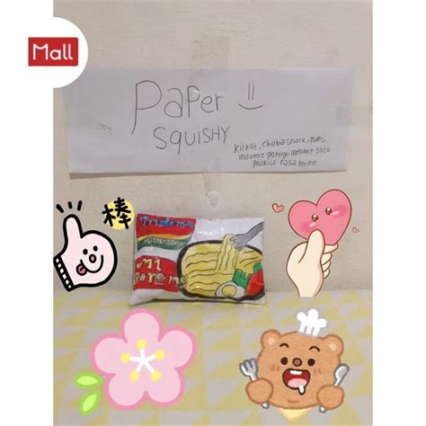 jual paper squishy handmade murah indomie goreng jakarta timur