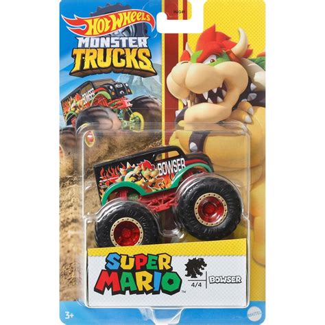 Mattel Hot Wheels Monster Trucks tematický truck 9 cm Bowser Maxíkovy hračky