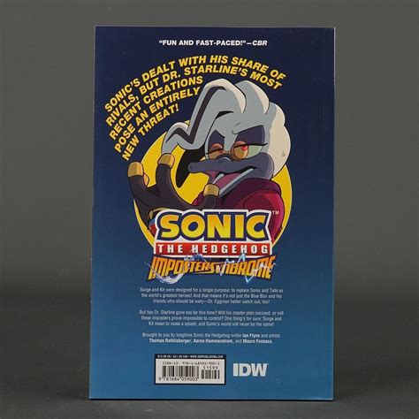 Sonic The Hedgehog Imposter Syndrome Tpb Idw Comics 2022 Jul221626 Ca