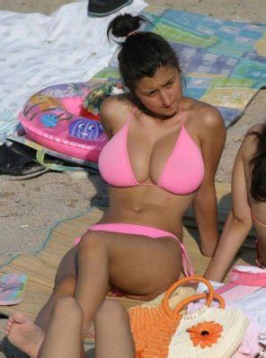 Busty Beach Babe Porn Pic