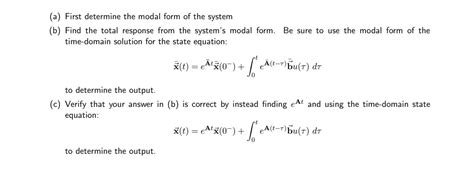 Solved 5. For the following system: | Chegg.com
