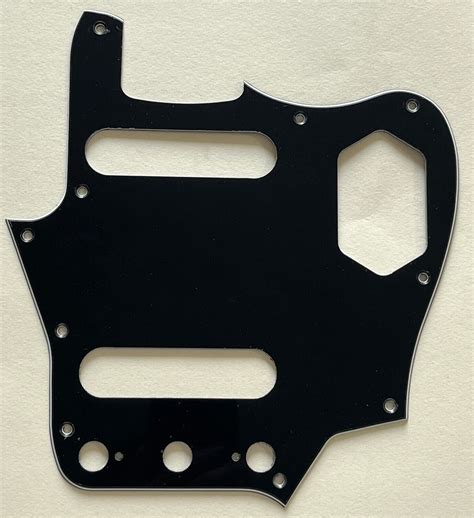 3 Ply Black Pickguard Fit Us Classic Player Jaguar Style Guitar Parts Ebay