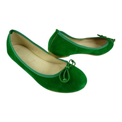 Ballerines Velours Noeud Lastique Vert Achat Vente Ballerines