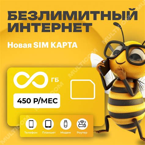 SIM-карта SIM-карта с безлимитным интернетом (Вся Россия) купить на ...