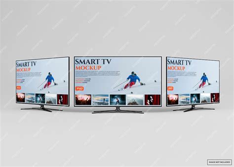 Дизайн макета современного смарт-телевизора в 3d-рендеринге | Премиум ...