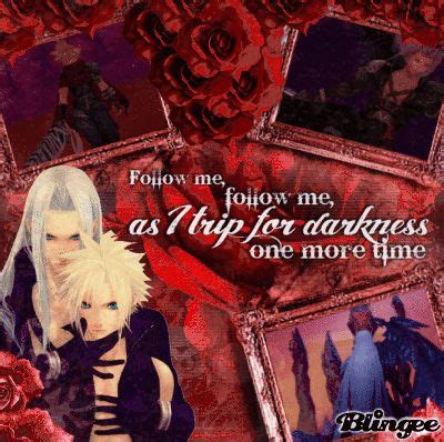 Cloud X Sephiroth Follow Me To The Darkness Sephiroth Clouds Dark