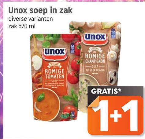 Unox Soep In Zak Aanbieding Bij Lekker Makkelijk Folders Nl