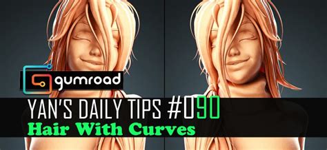 Yans Daily Tips 090 Hair With Curves Blender Tutorial Blendernation