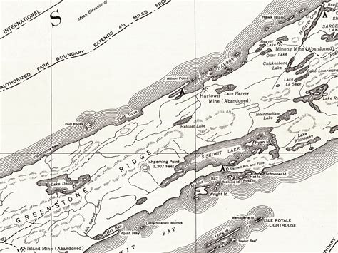 Isle Royale Map Print / Isle Royale Topographic Map Print / | Etsy