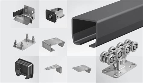 Откатной механизм для ворот: ролики,фурнитура, приводы, зубчатые рейки ...