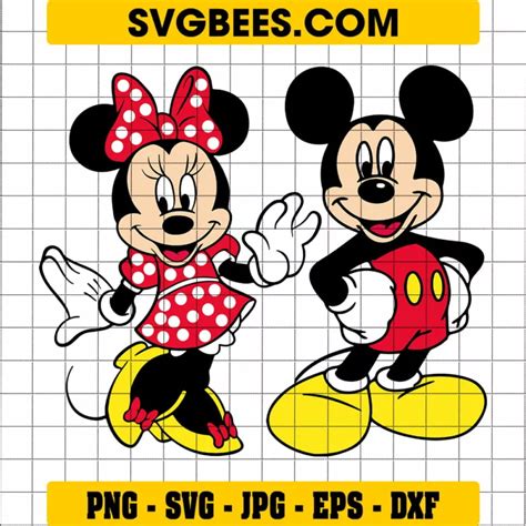 Mickey And Minnie Mouse Svg Mickey Mouse Svg Svgbees