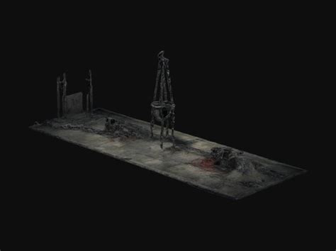 "A scary dungeon deep inside a castle with cells and all of the torture ...