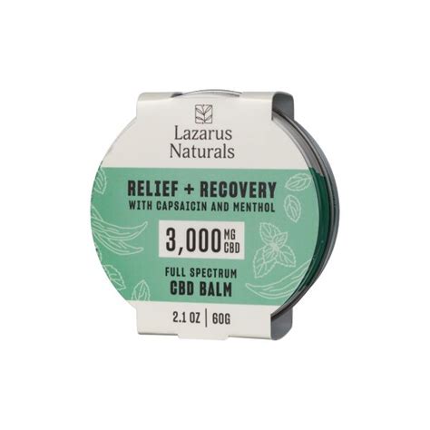 Lazarus Naturals Relief Recovery Cbd Balm Capsaicin Menthol Full