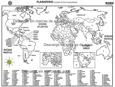 Actualizar Imagen Mapa Planisferio Con Nombre Y Divicion Politica A