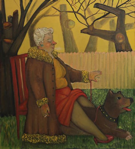 Madeline Christine Clavier - Whimsical French Folk Art, Naive, Oil