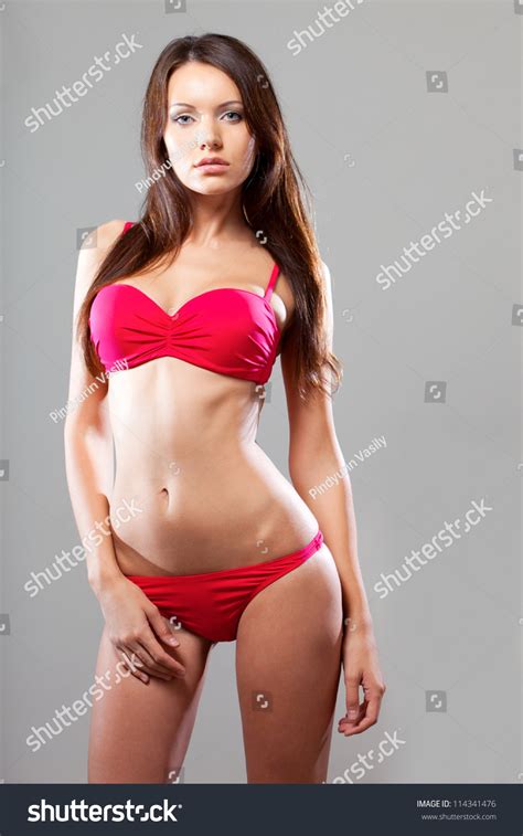 Sexy Hot Woman Wearing Pink Bikini Stock Photo 114341476 Shutterstock