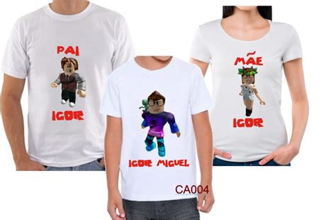 Kit Camiseta Roblox Loja Arthurina Elo7 Produtos Especiais