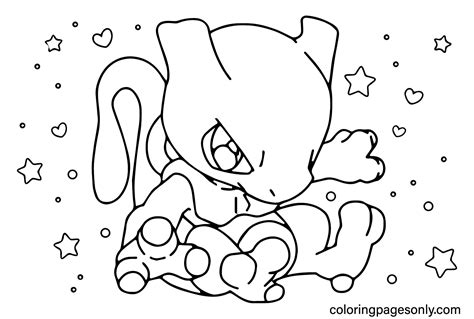 30 Mewtwo Coloring Pages Free Printable Pdf  Png And Online Coloring