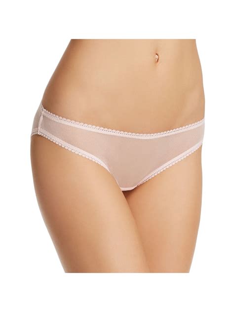 On Gossamer Intimates Pink Mesh Hipster Sheer Bikini Underwear L Walmart