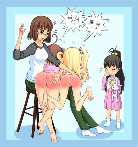 Rule 34 4girls Multiple Girls Over The Knee Spanking Pussy Spanked Spanking 8583325