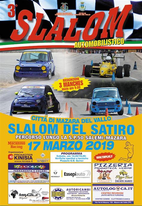 Slalom Inizia Da Mazara La Lunga Stagione 2019 Sicilia Motori