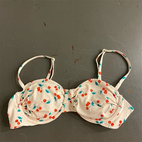 Womens Cherry Bikini Set The Bottoms Are A Size Depop