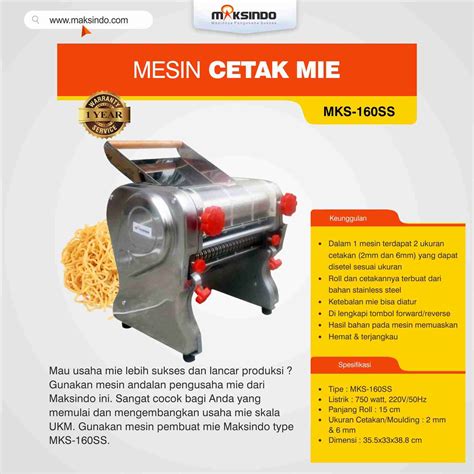 Hot Deal Mesin Cetak Mie Mks Cm Sold Out Maksindo